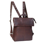 Klassischer Lederrucksack dunkel-braun