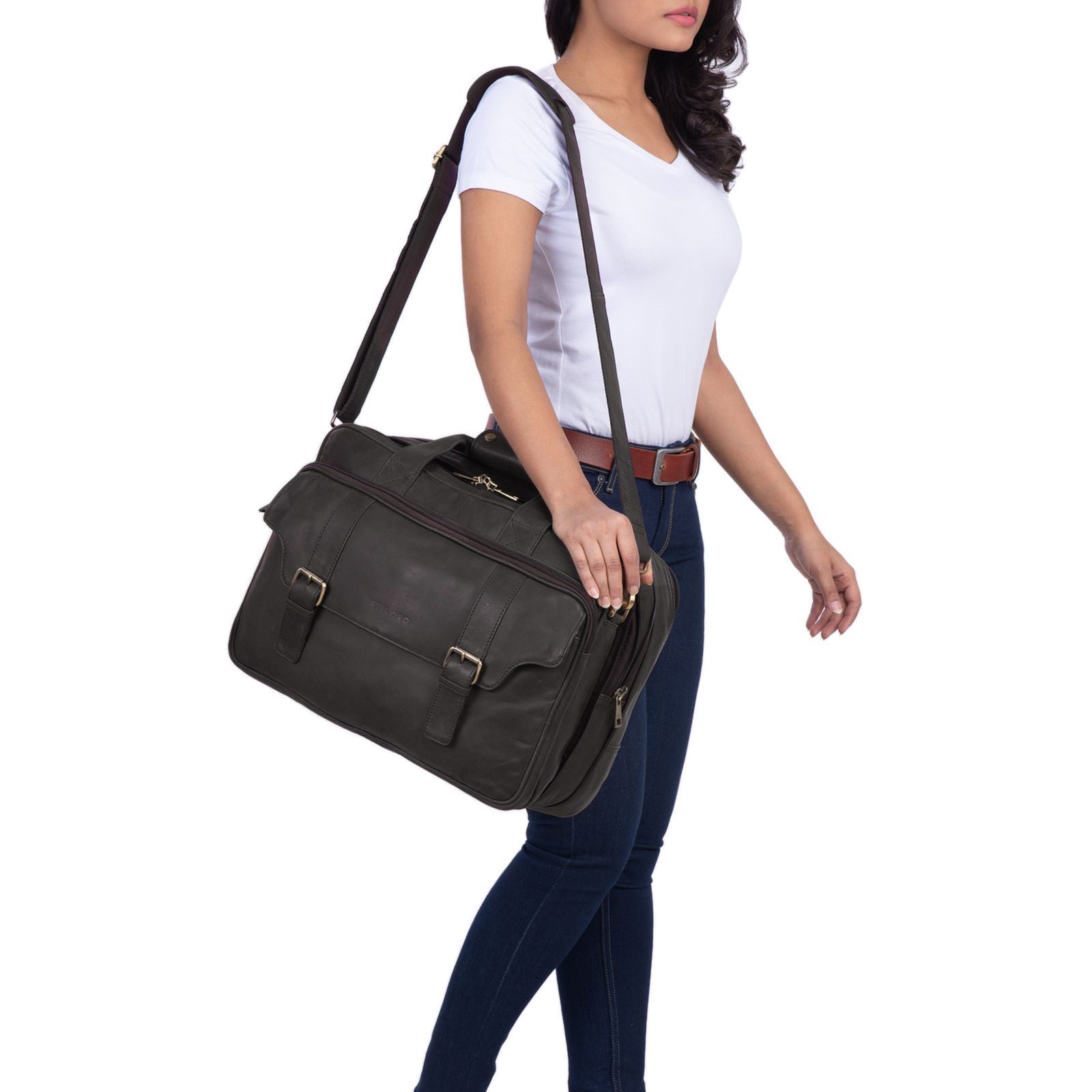 Ledertasche Lehrertasche XL Damen