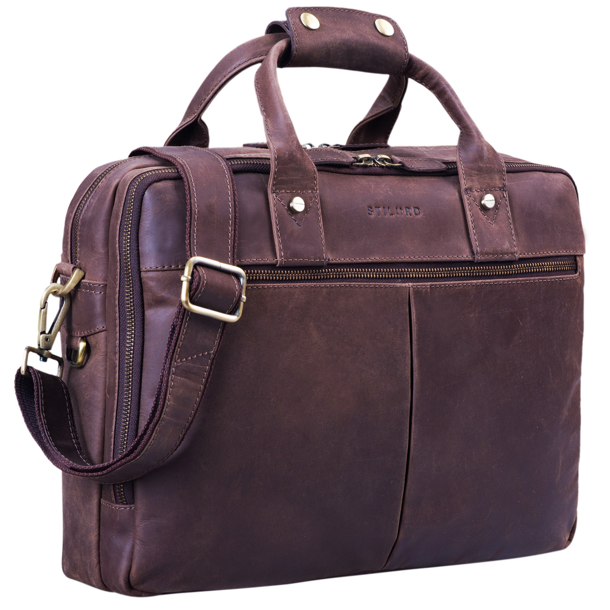 Lehrertasche Leder braun