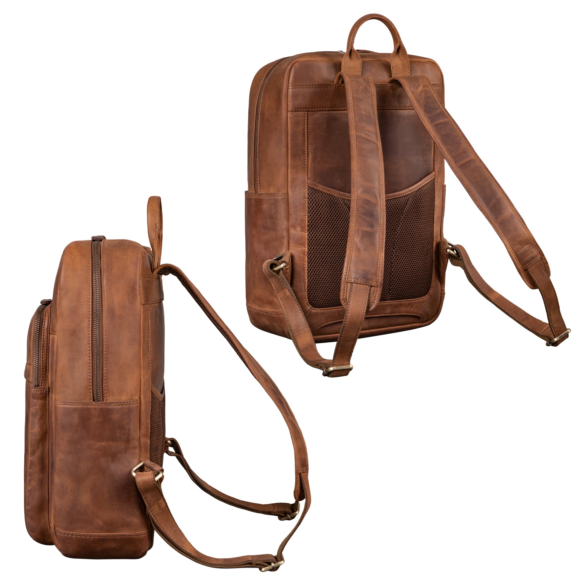Lederrucksack Herren Vintage