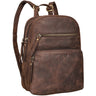 dunkel brauner leder rucksack damen klein