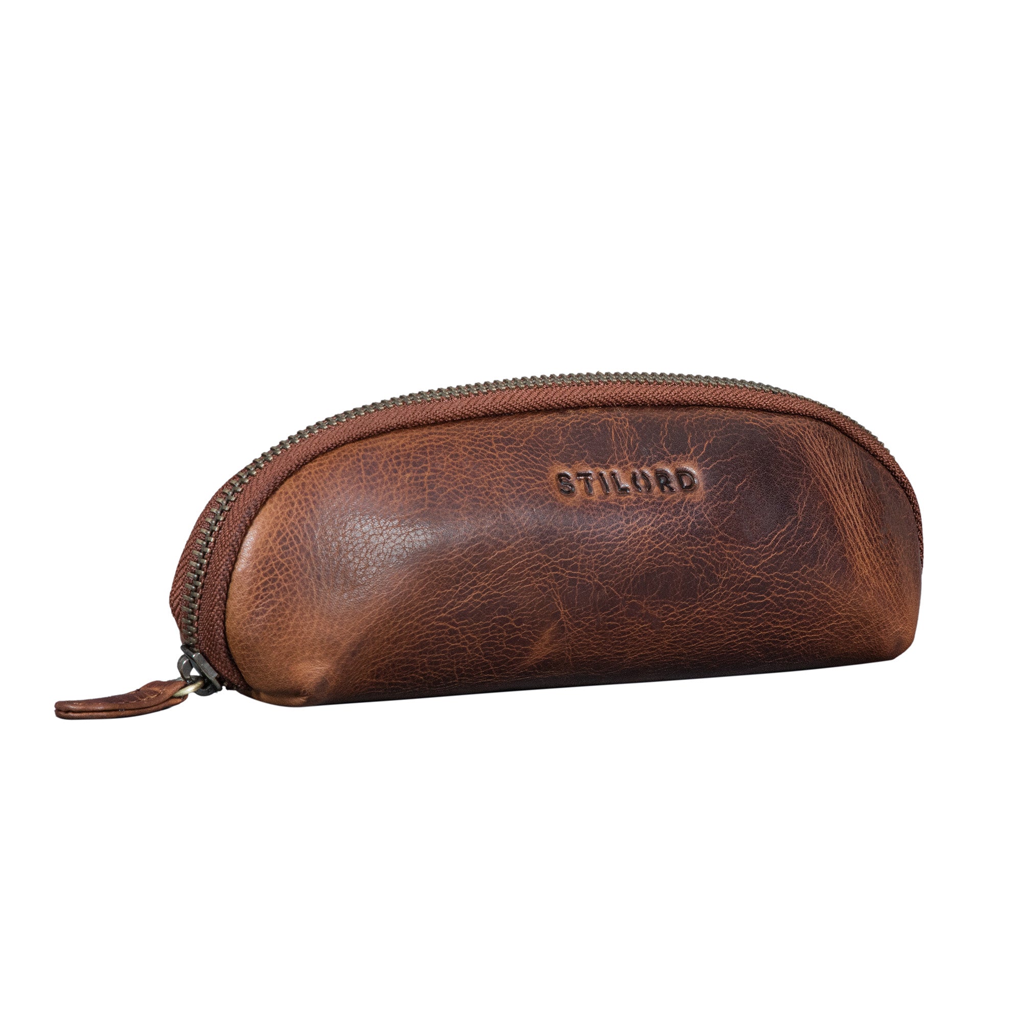 echt leder federmappe klein cognac