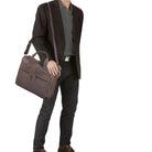 Herrentasche business leder braun