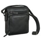 Leder Herrentasche zum umhängen schwarz
