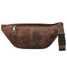 Bauchtasche Leder Herren Damen Hunter braun