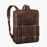 "Edwin" Vintage Zaino Pelle Uomo Grande PC 15.6-16 Pollici per Viaggi e Tempo Libero