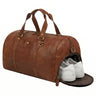"Ventura" Borsa da Viaggio in Pelle Uomo Grande 40L con Scomparto Scarpe