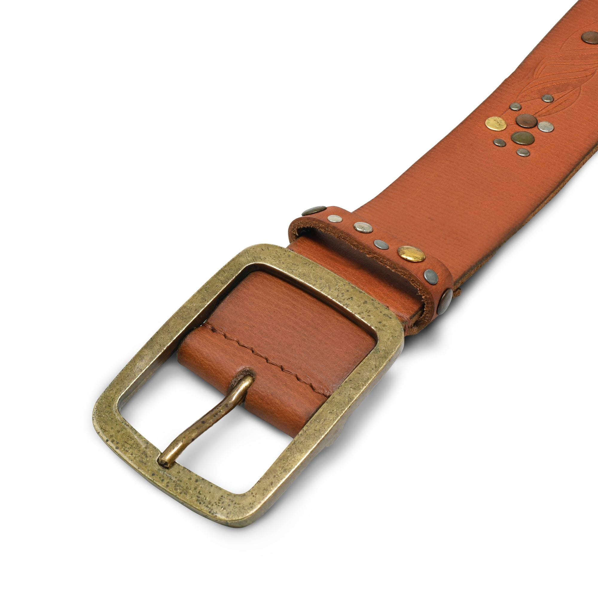 Leder Damengürtel Nieten
