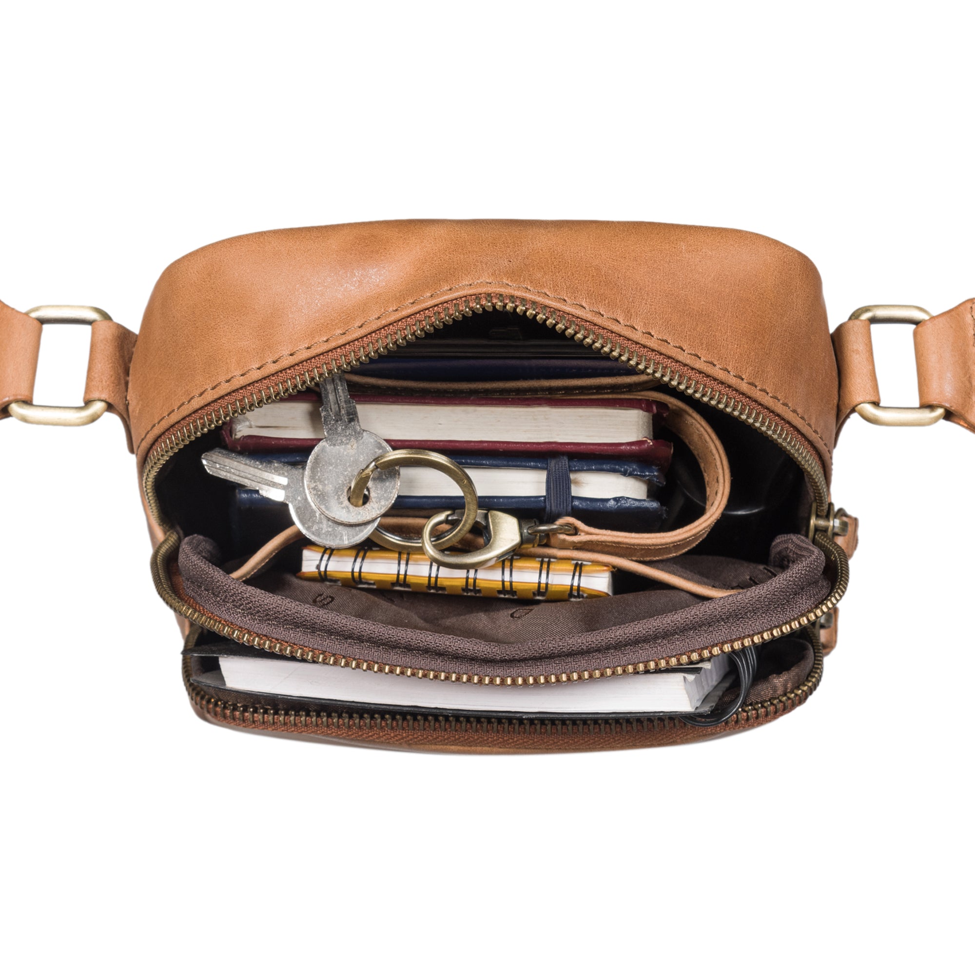Hochwertige kleine Ledertasche für stilbewusste Herren
