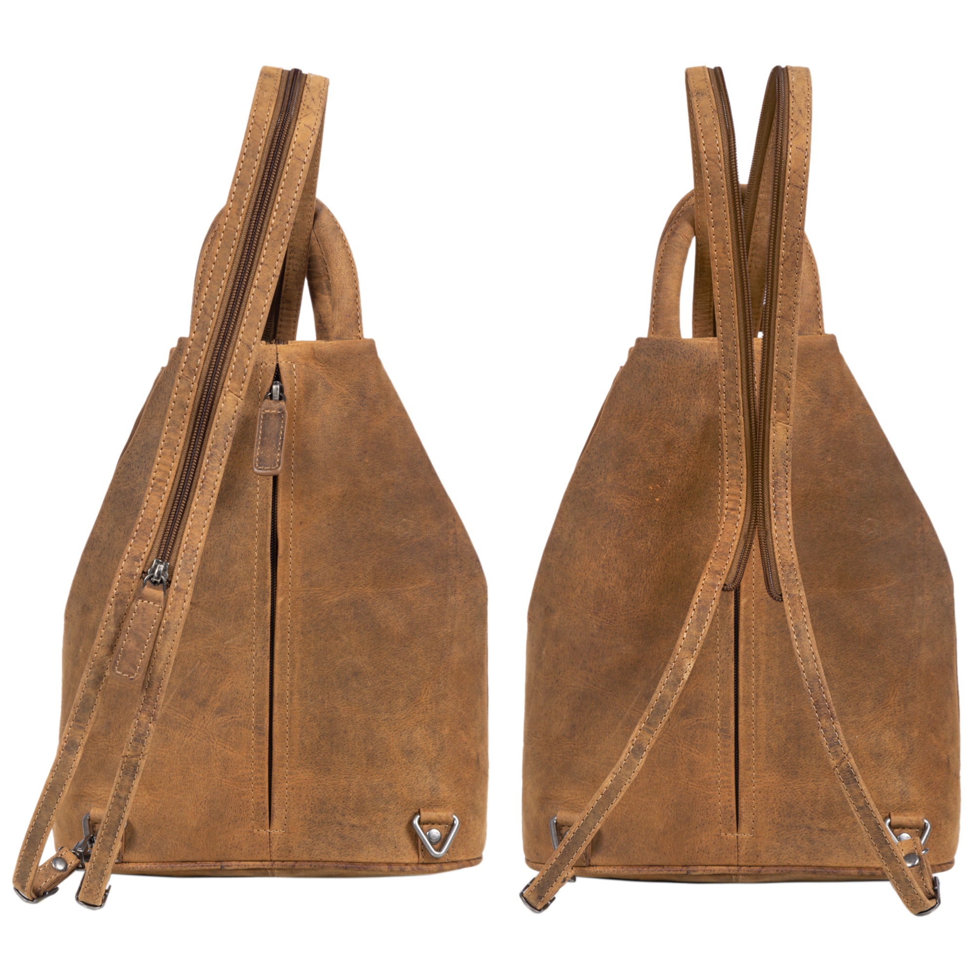 Brauner Damenrucksack klein