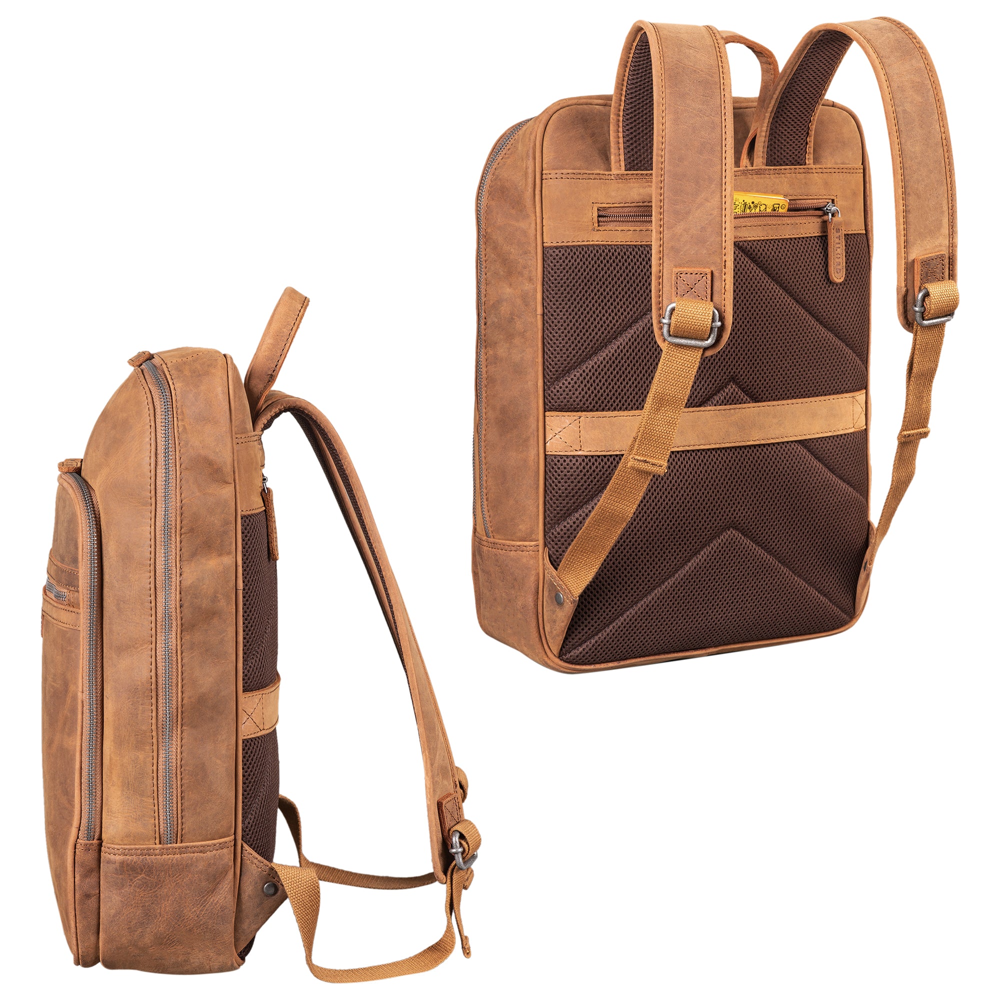 studenten rucksack Damen braun
