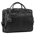 Leder Aktentasche mit Laptopfach 16 Zoll Herren Schwarz
