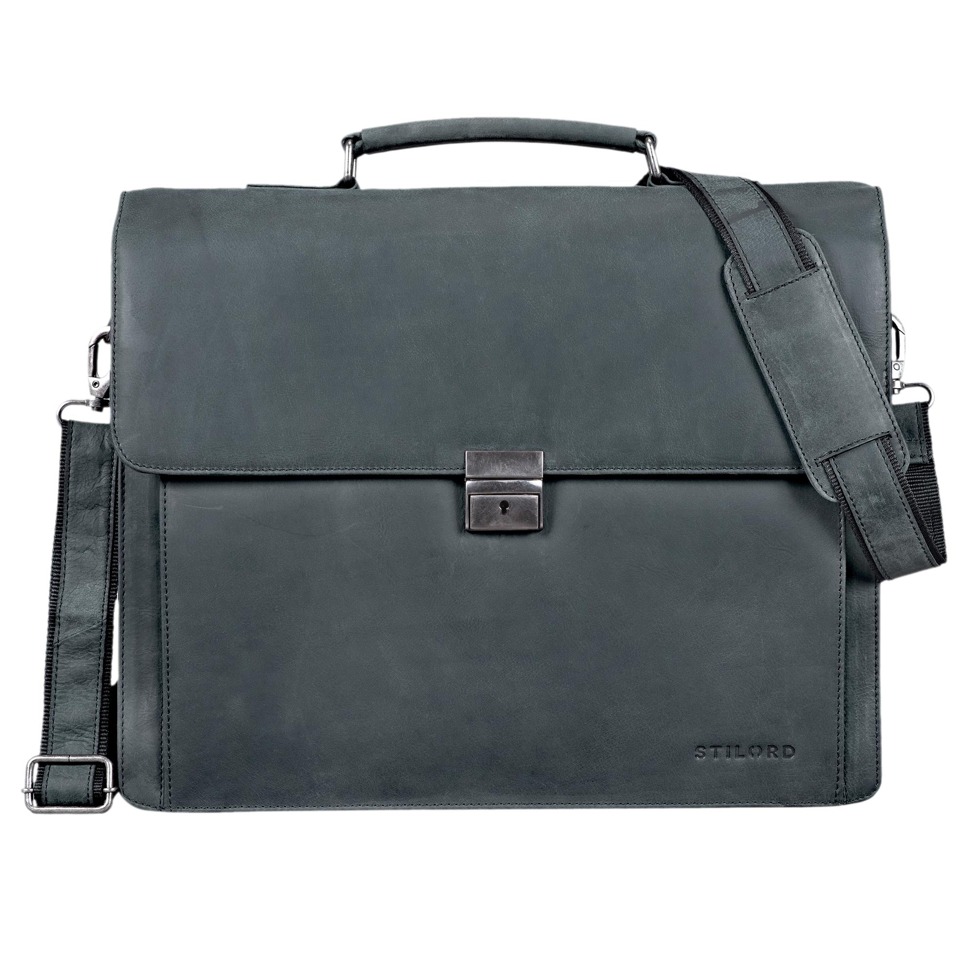 businesstasche herren leder elegant schwarz