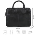 schwarze Dokumententasche aud Leder