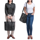 Leder Businesstasche schwarz