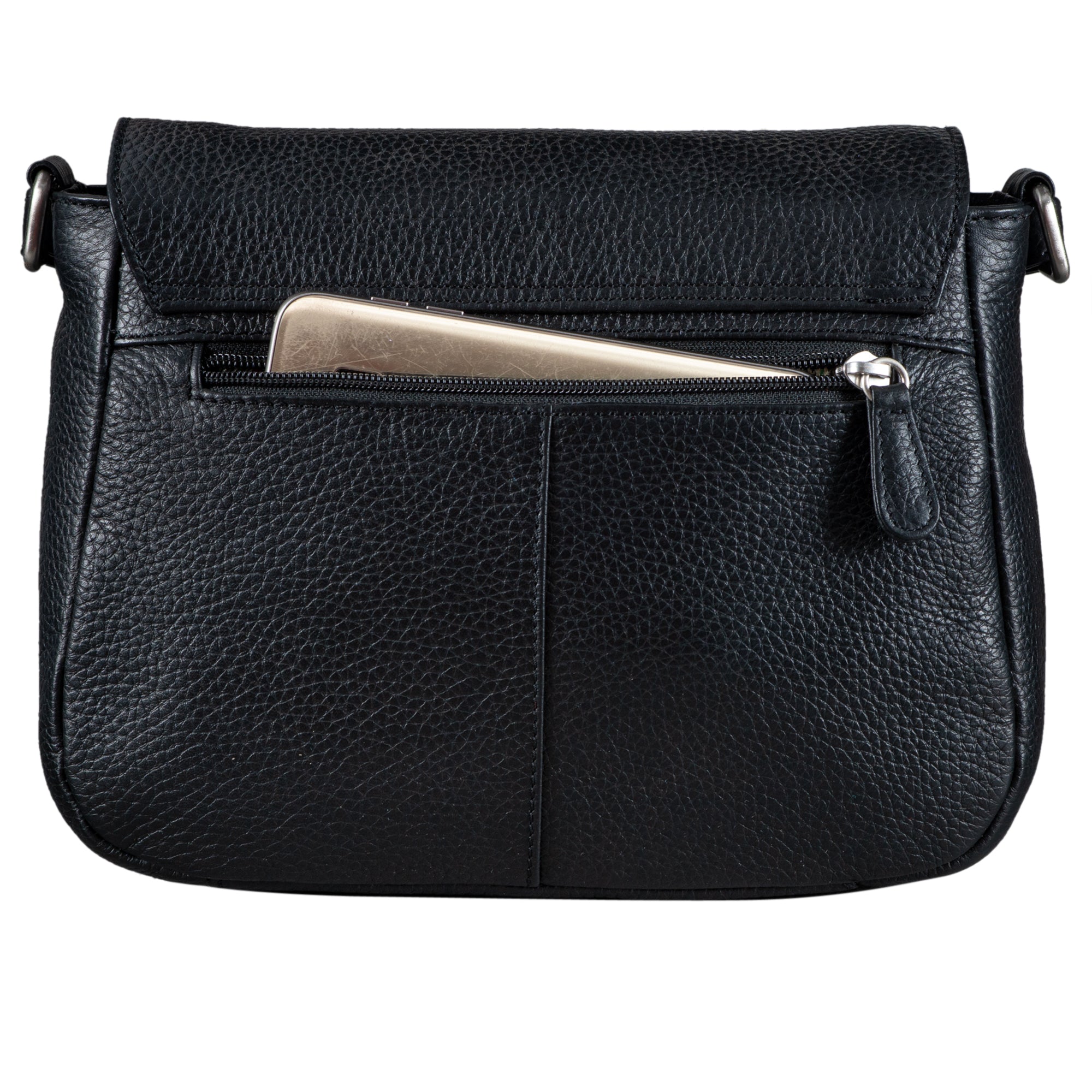 schwarze Handtasche Leder