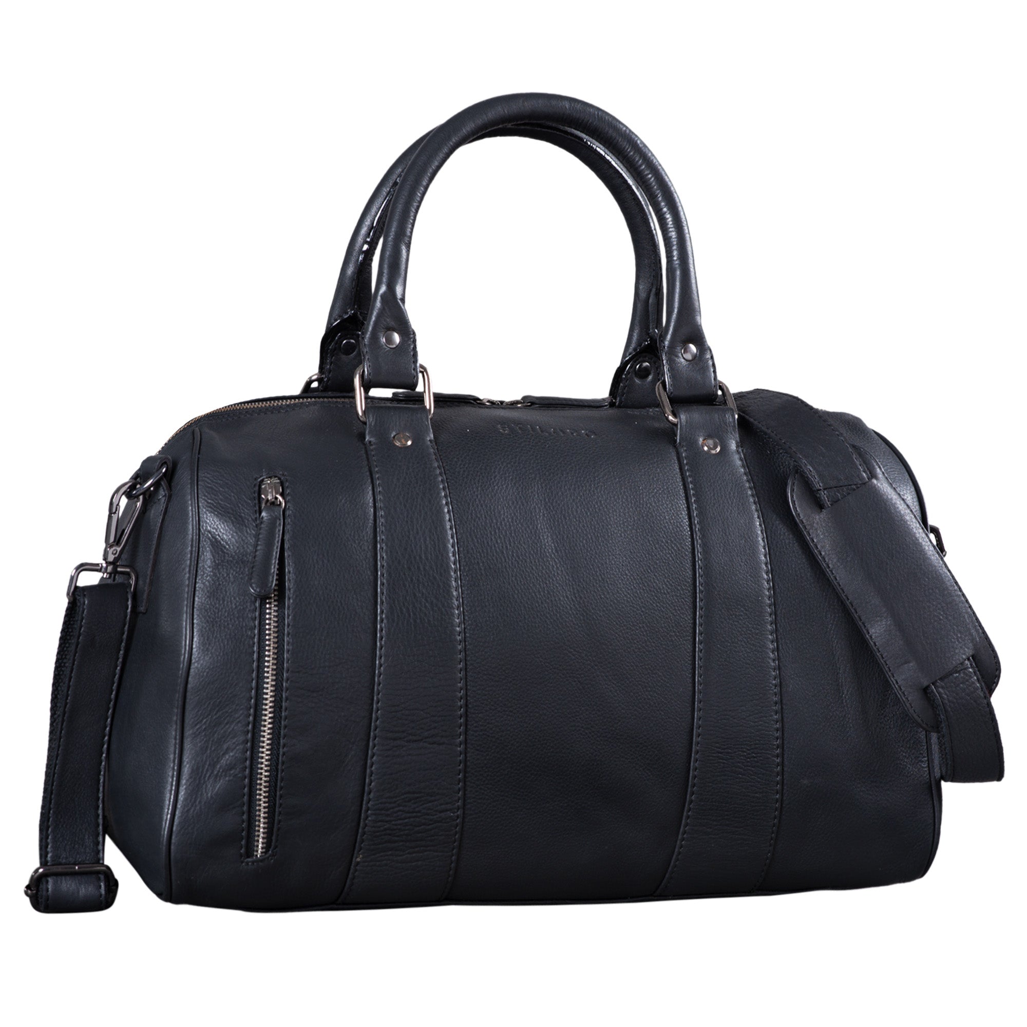 Echtleder Reisetasche schwarz