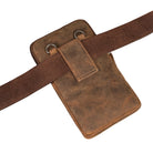 Leder Brustbeutel Damen Herren mit Gürtelschlaufe