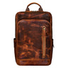"Johnson" Zaino in Pelle Uomo Business Vintage - Zaino Laptop 13 Pollici