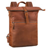 “Tacoma” Zaino Rolltop In Pelle Donna Uomo Per Laptop Da 17 Pollici