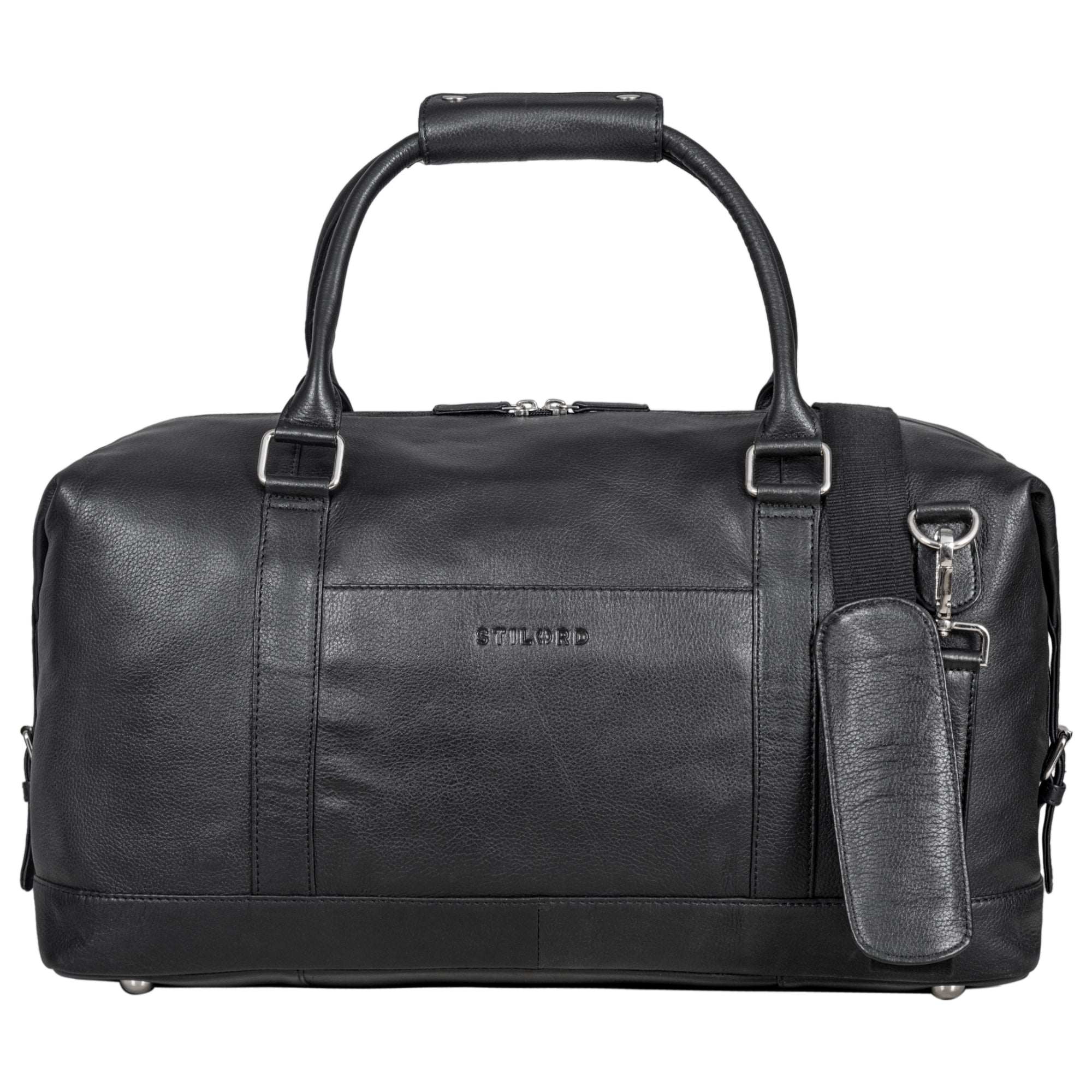 Weekender Ledertasche schwarz