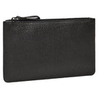 Banktasche Leder Herren Schwarz Klein
