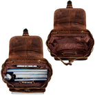 Vintage Damen Rucksack Echtleder